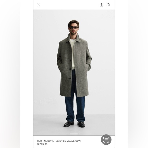 Practically new Zara overcoat - Picture 5 of 6